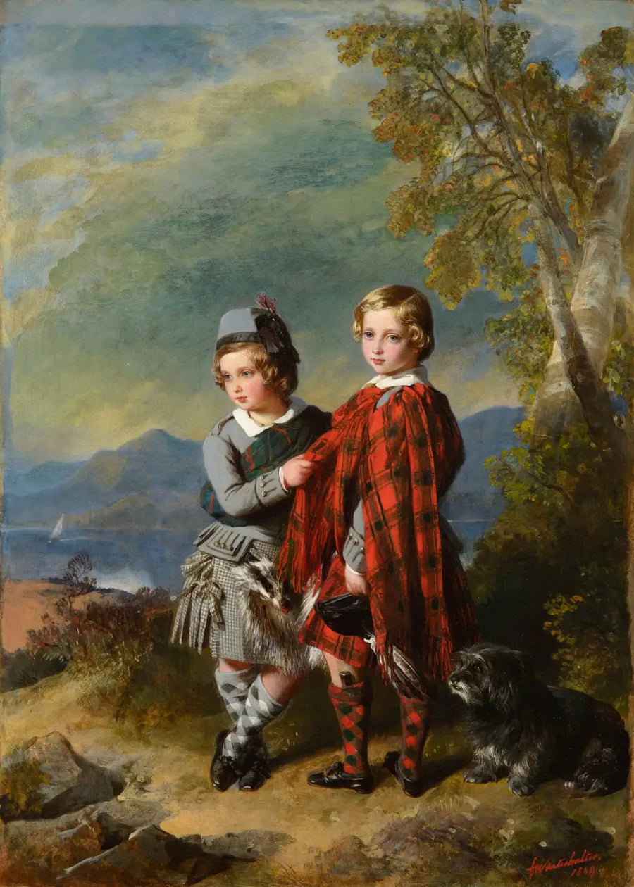 Albert Edward, Gallesprinsen, med prins Alfred - Franz Xaver Winterhalter