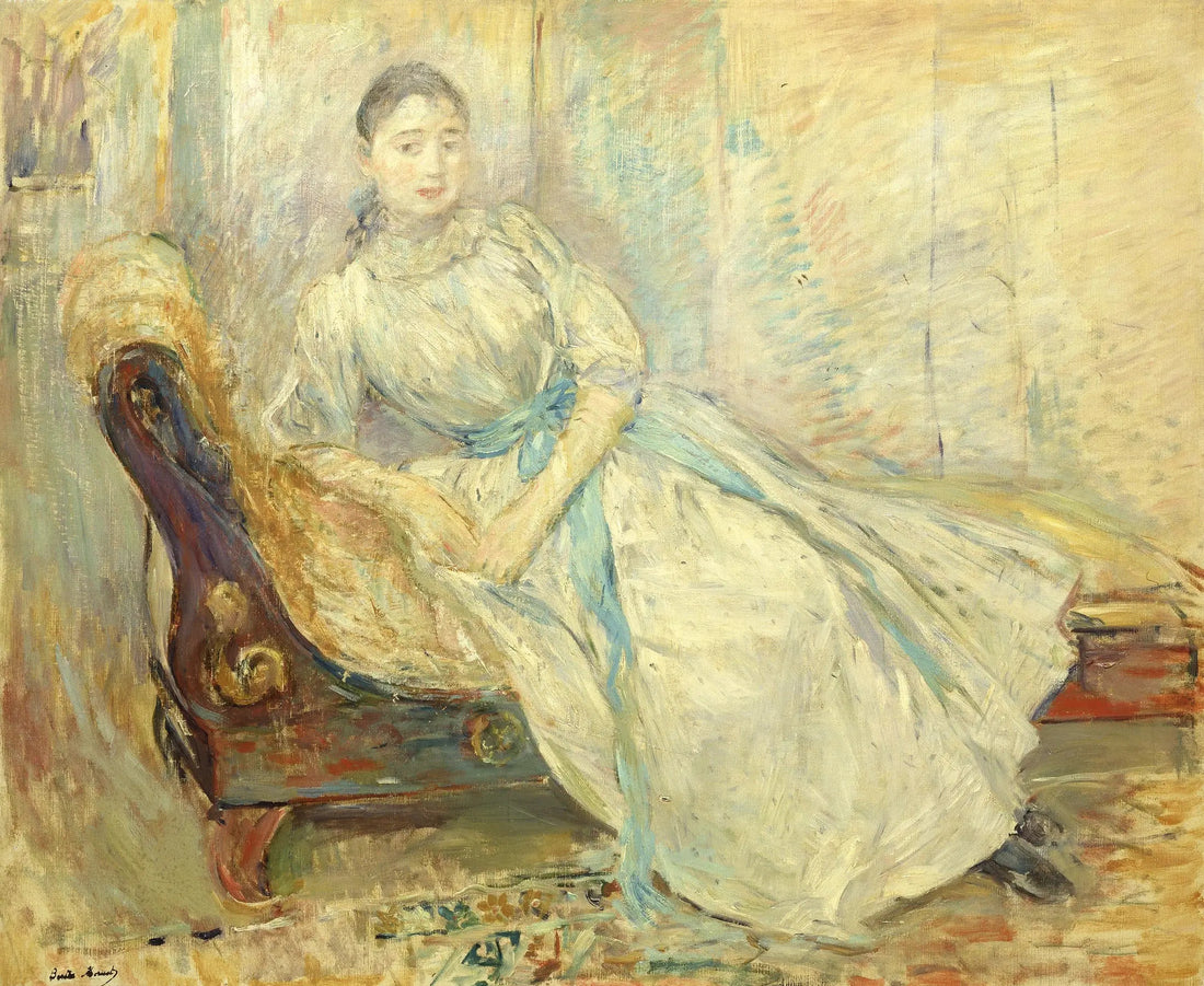 Albine Sermicoli i ateljén - Berthe Morisot