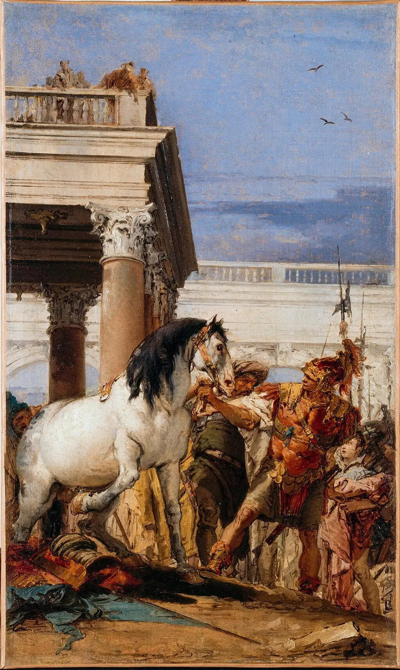 Alexandre och Bucefalos - Giovanni Battista Tiepolo