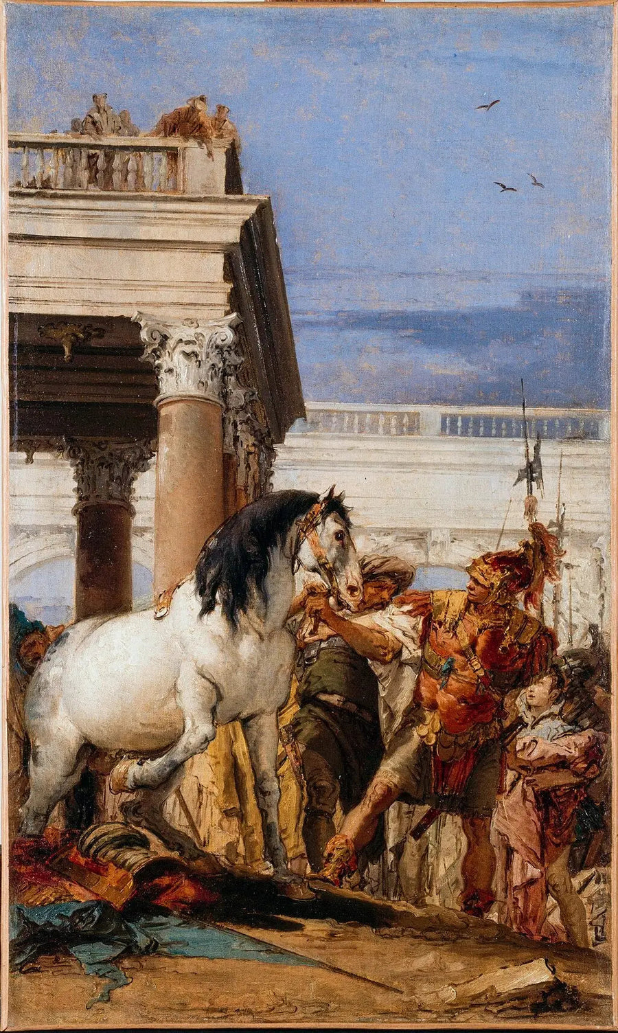 Alexandre och Bucefalos - Giovanni Battista Tiepolo