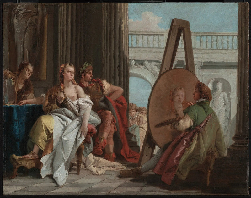 Alexandre och Campaspe hos målaren Apelle - Giovanni Battista Tiepolo