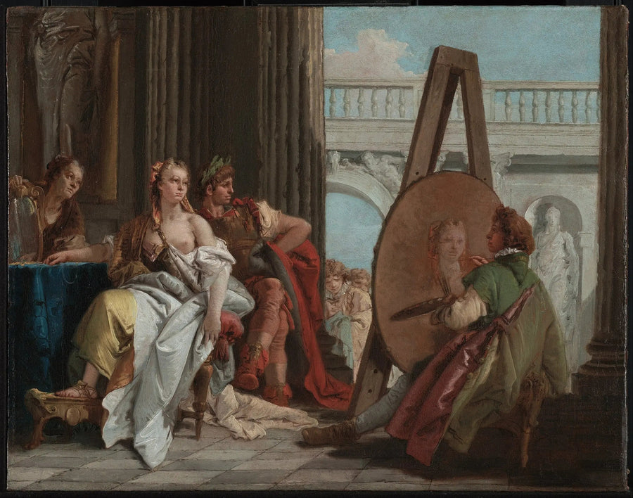 Alexandre och Campaspe hos målaren Apelle - Giovanni Battista Tiepolo
