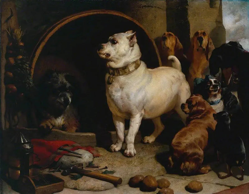 Alexandre och Diogenes - Edwin Henry Landseer