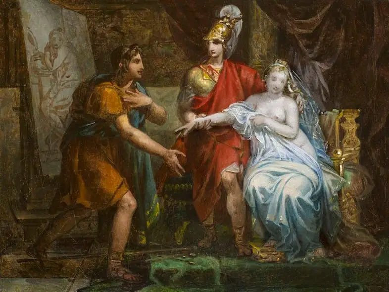 Alexander den Store ger Campaspe till Apelle - Charles Meynier
