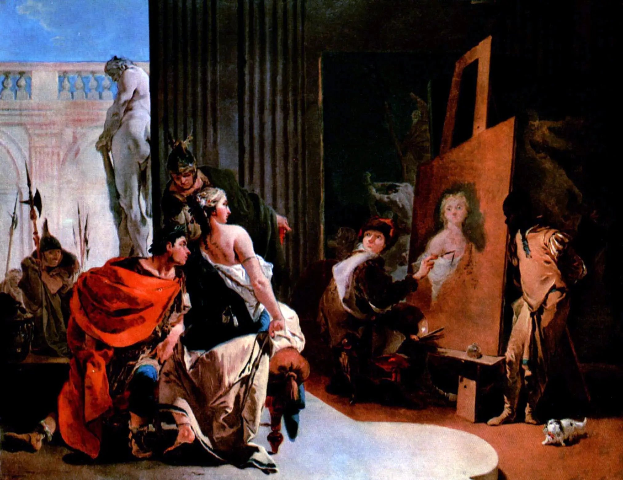Alexandre le Grand et Campaspe à l’atelier d’Apelle - Giovanni Battista Tiepolo - Alpha Reproduction