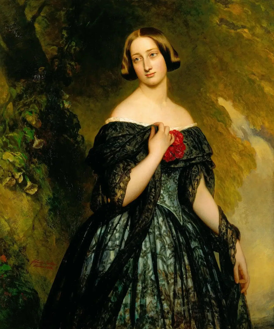 Alexandrine, hertiginna av Saxe-Cobourg-Gotha (1820-1904) - Franz Xaver Winterhalter