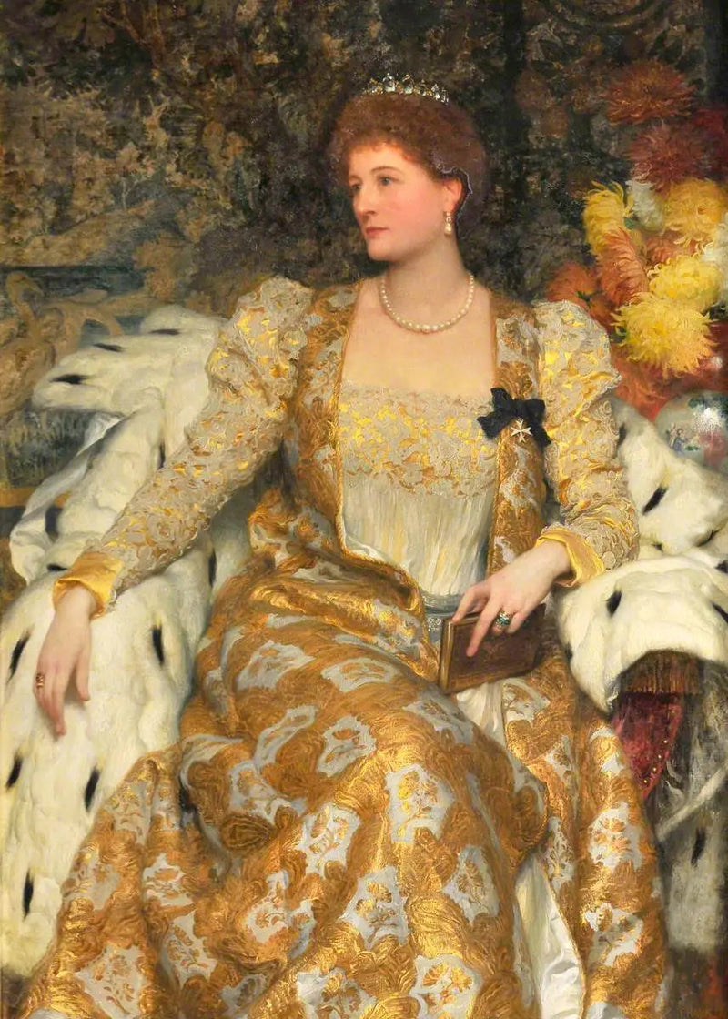 Alice Anne Graham-Montgomery, hertiginna av Buckingham och Chandos och grevinna Egerton de Tatton (1847-1931) - Frank Bernard Dicksee