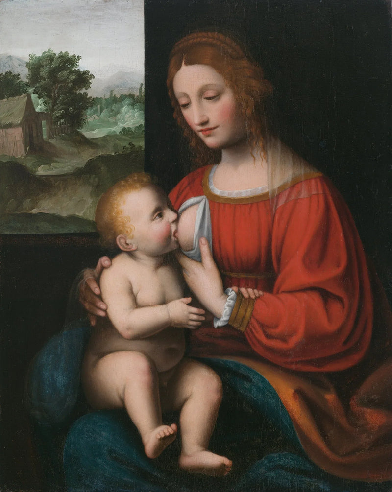 Madonnan och barnet - Bernardino Luini