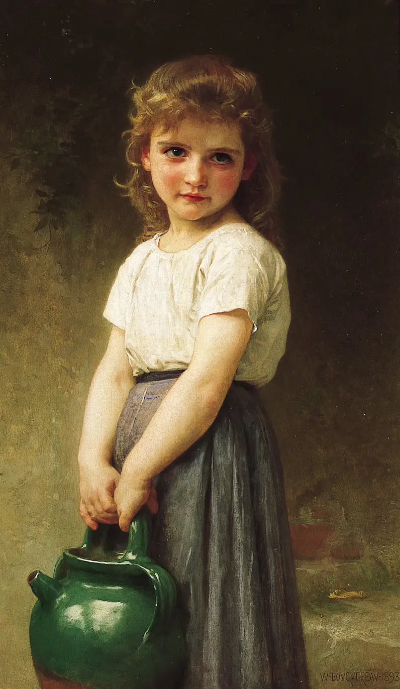 Gående till fontänen - Bouguereau