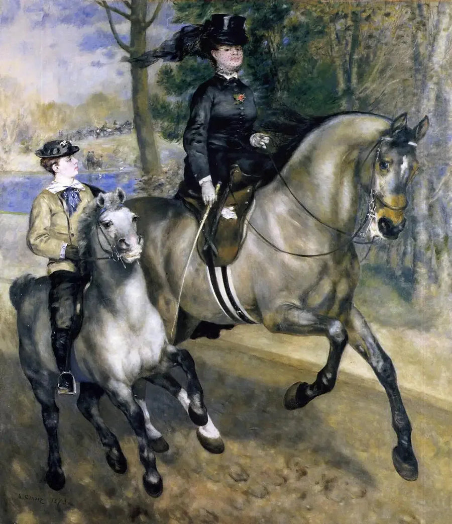 Ridslinga i Bois de Boulogne - Pierre-Auguste Renoir