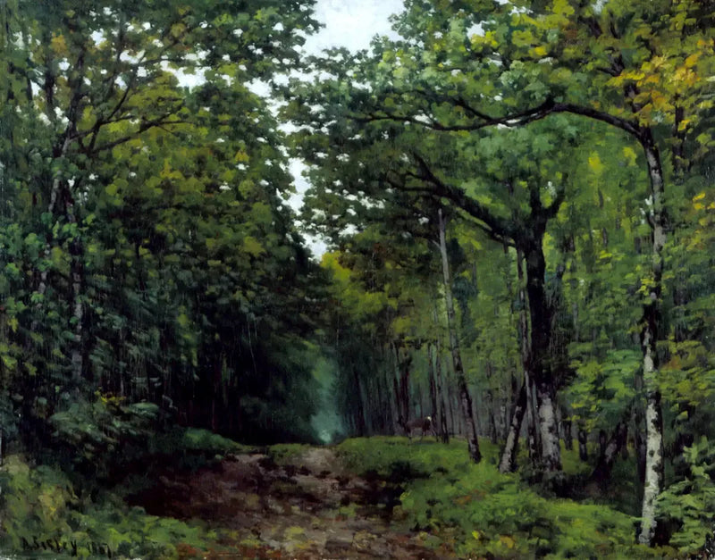 Kastanjallé nära La Celle Saint-Cloud - Alfred Sisley