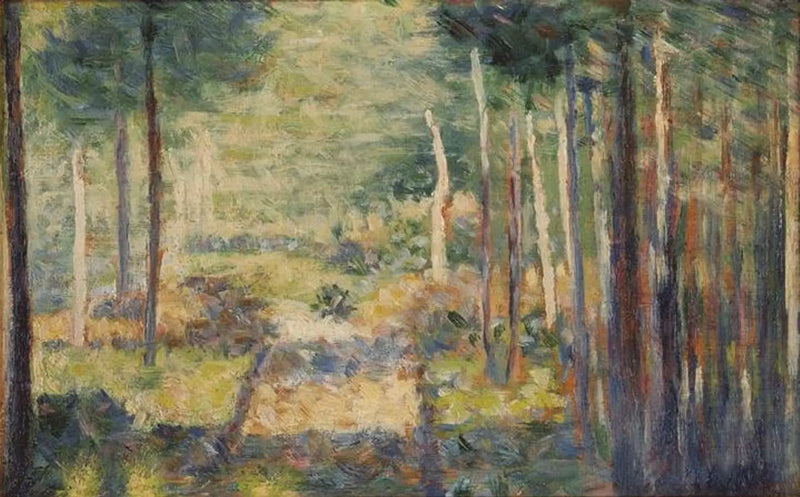 Skogsgång, Barbizon - Georges Seurat
