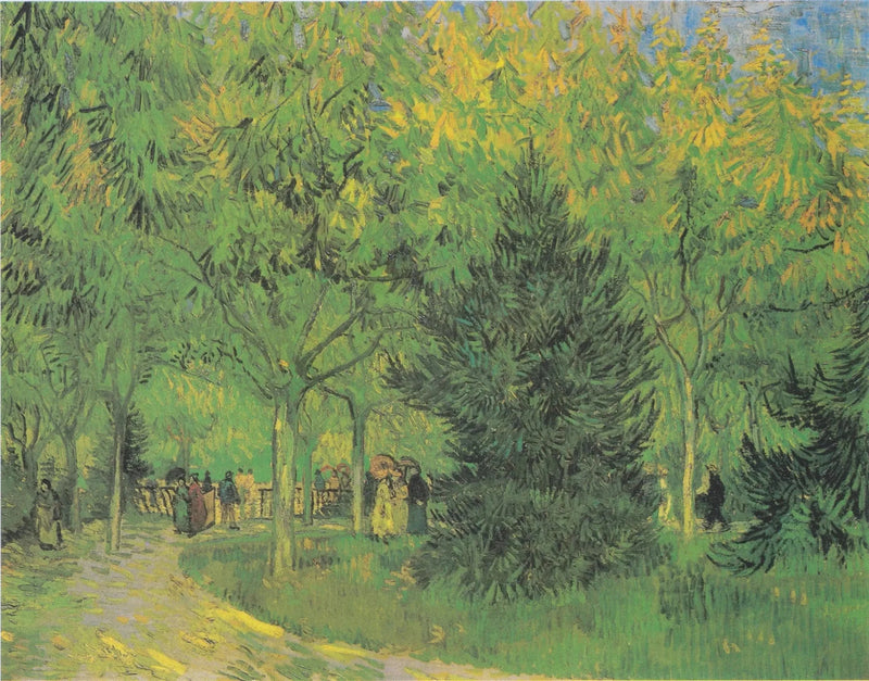 En allé i den offentliga trädgården i Arles - Vincent van Gogh