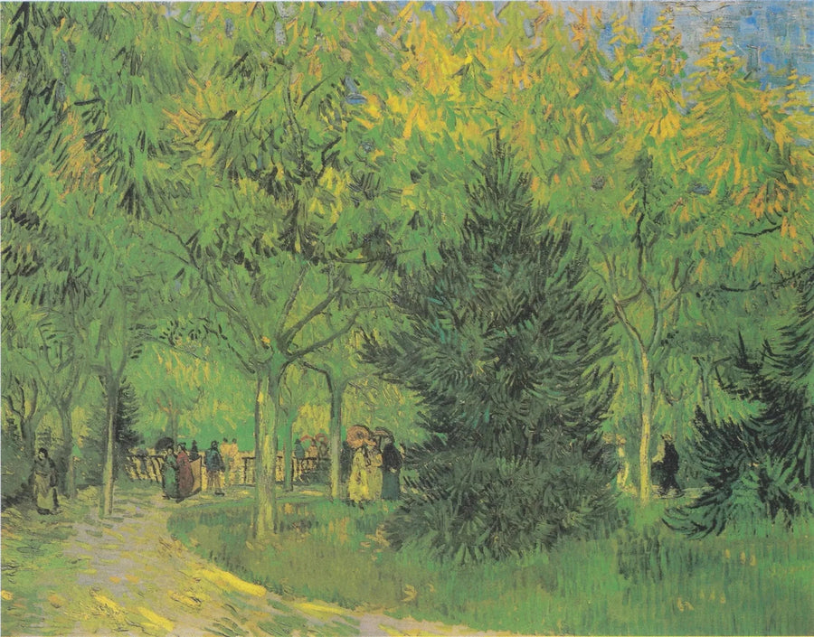 En allé i den offentliga trädgården i Arles - Vincent van Gogh
