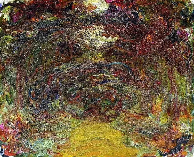 Rosengången - Claude Monet