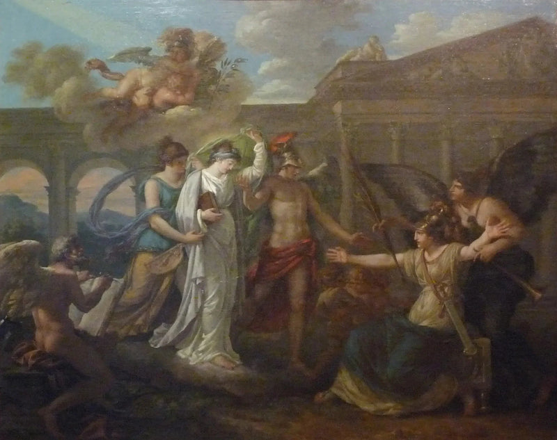 Allmänning av Frankrike som välkomnar Fred - Louis Jean François Lagrenée