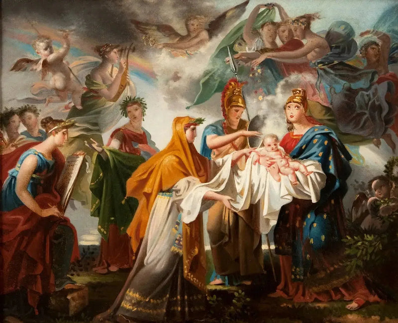 Allegori av Louis XIV:s födelse - Charles Meynier
