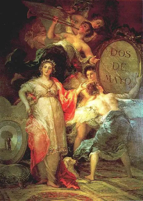 Allegori av staden Madrid - Francisco de Goya