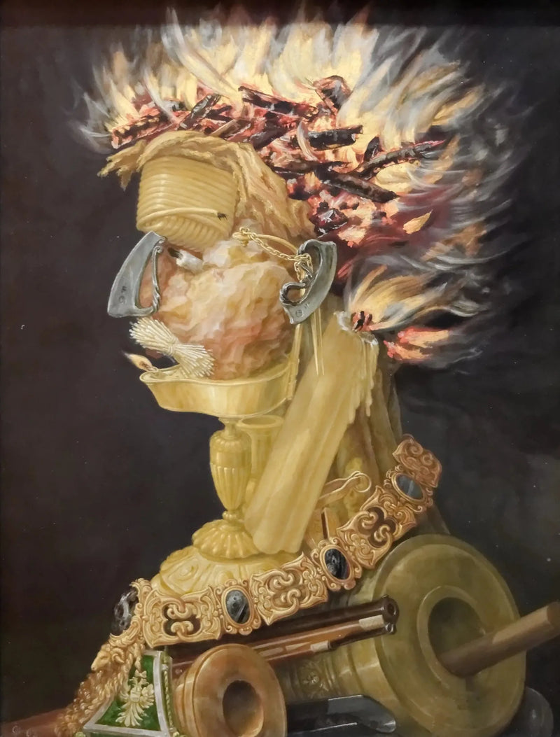 Allmänning av eld - Giuseppe Arcimboldo