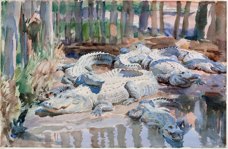 Leriga alligatorer - John Singer Sargent