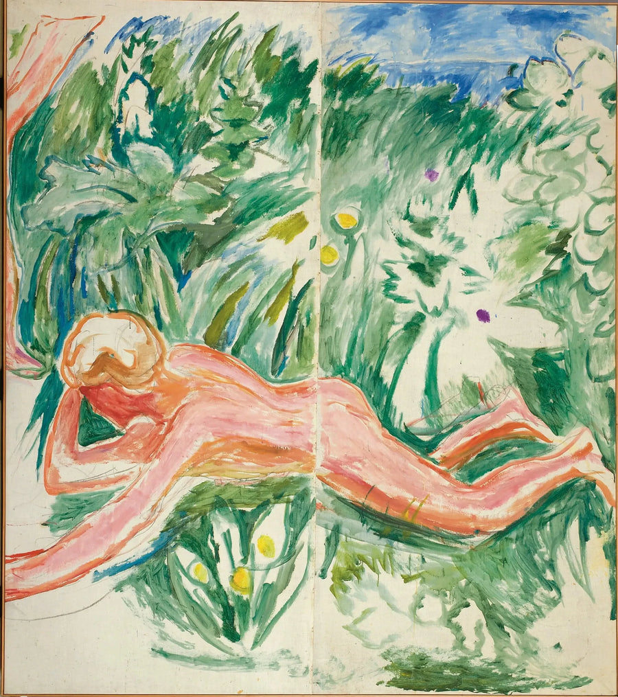 Alma Mater: liggande pojke - Edvard Munch