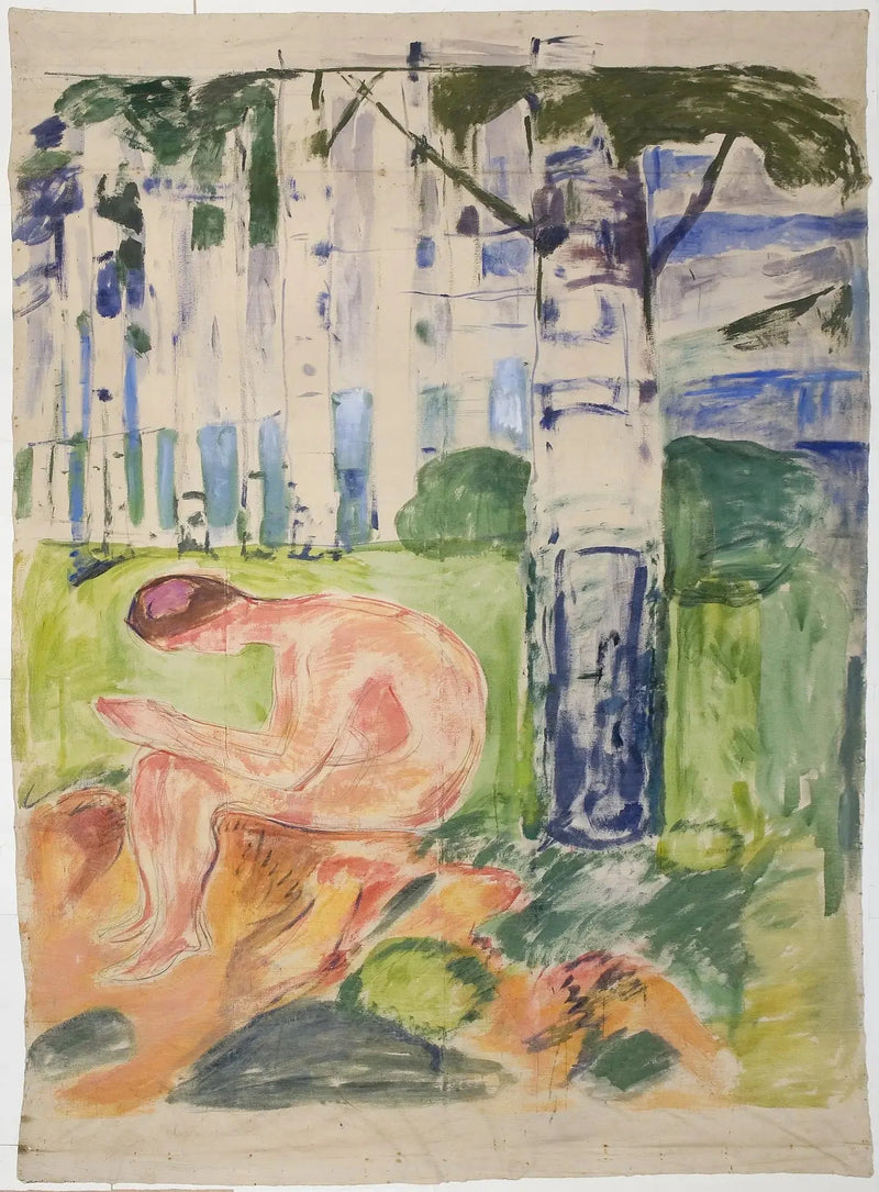 Alma Mater: ung sittande - Edvard Munch