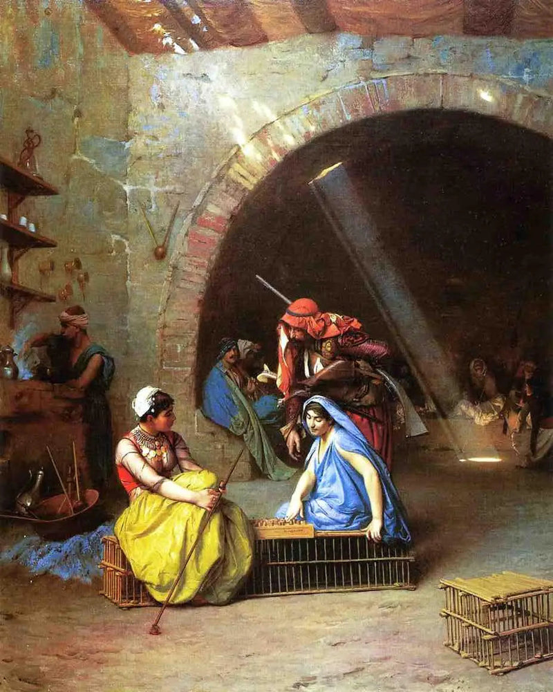 Almées som spelar schack - Jean-Léon Gérôme