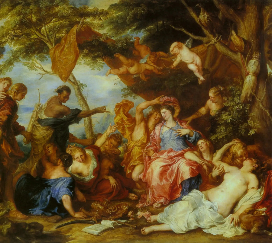 Amaryllis och Mirtillo - Antoine van Dyck