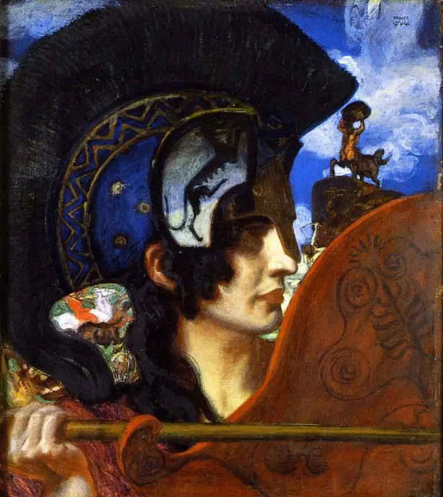 Amazone i Strid - Franz Von Stuck