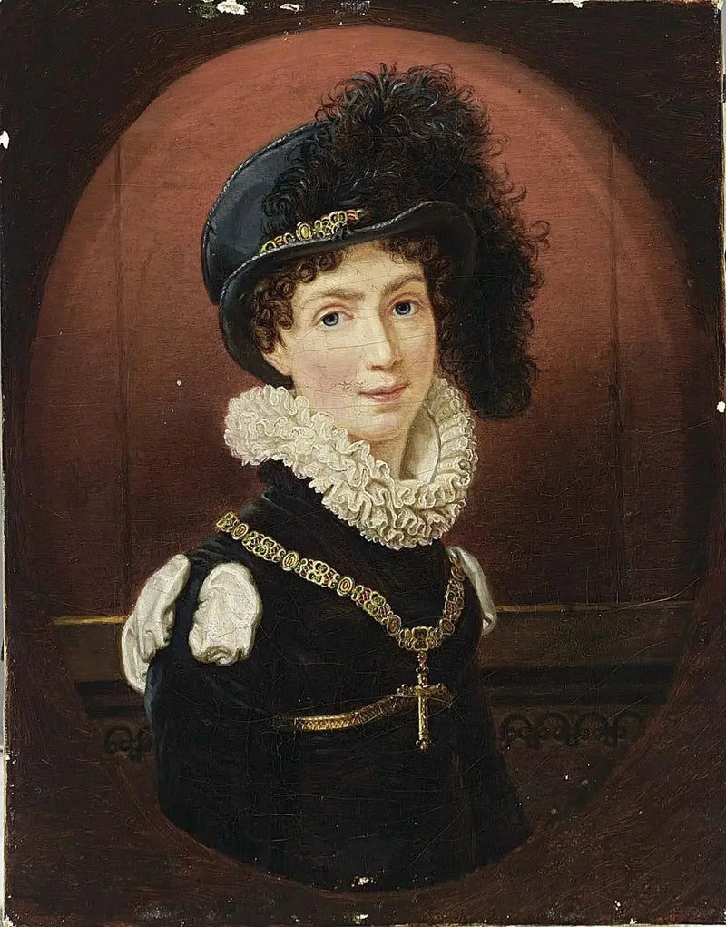 Amélie de Leuchtenberg, framtida kejsarinna av Brasilien (1812-1873) - Joseph Karl Stieler