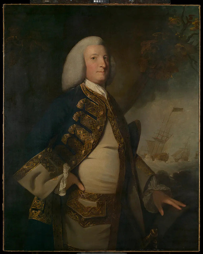 Amiral Sir George Anson, 1:a baron Anson (1697-1762) - Joshua Reynolds
