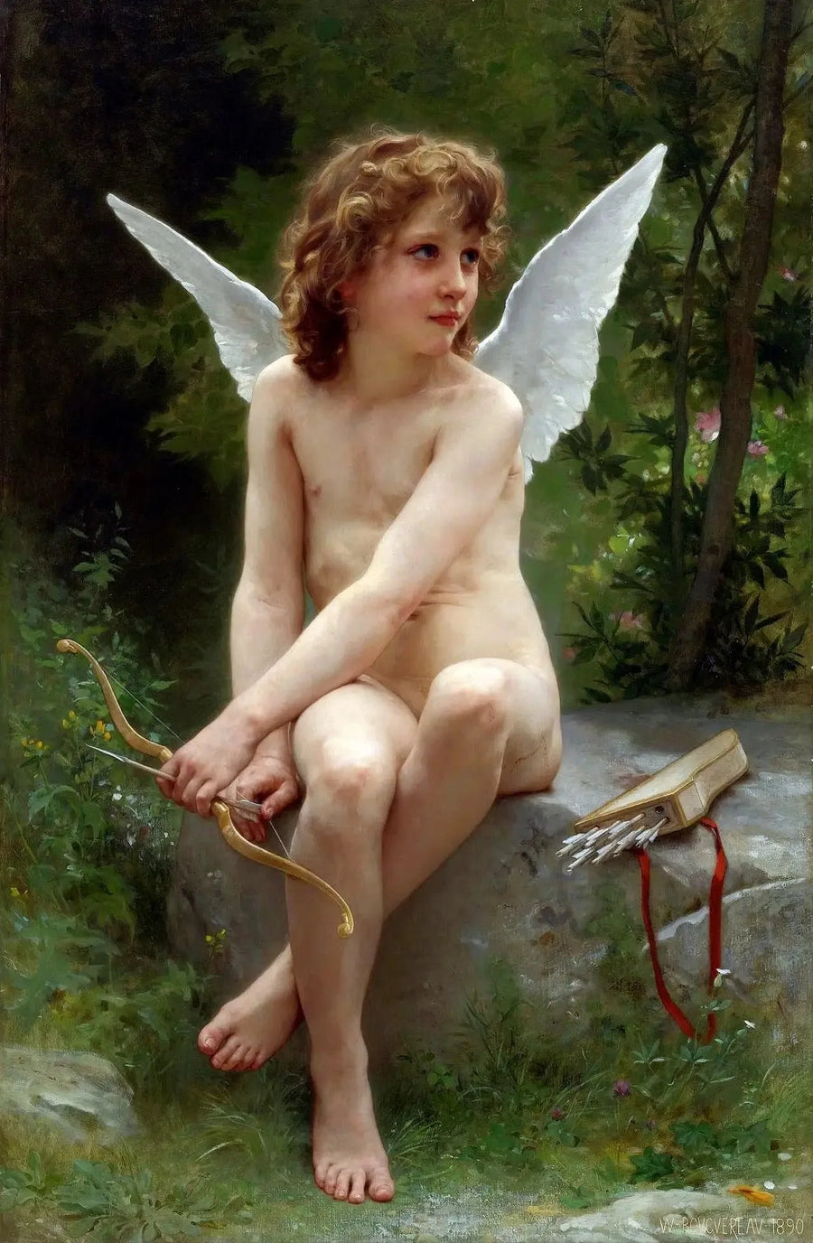 Kärlek i bakhåll - Bouguereau