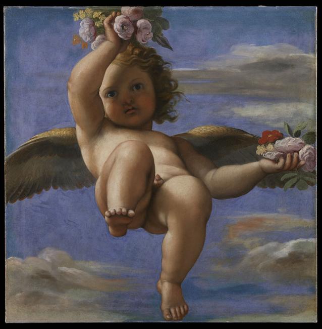 Kärlek som sprider blommor - Annibale Carracci