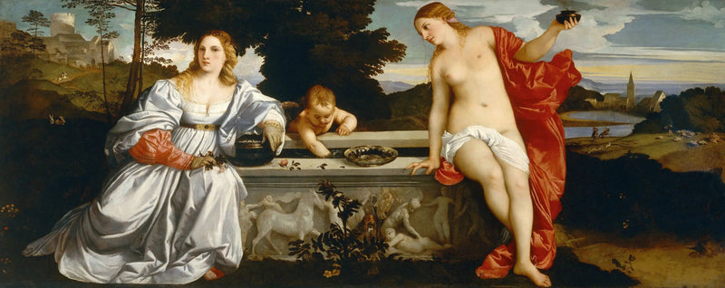 Heligt och profant kärleksamour - Titian