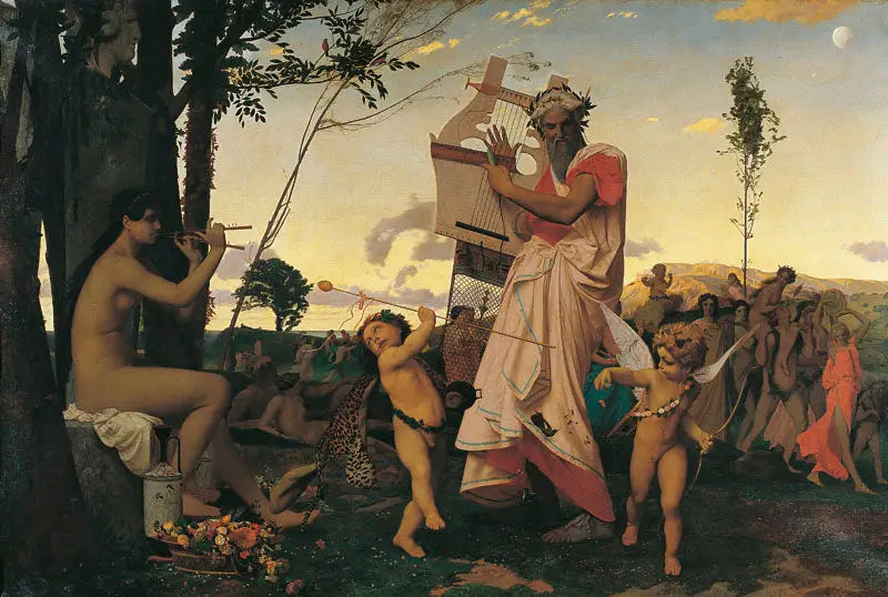 Anacreon, Bacchus och Kärleken - Jean-Léon Gérôme