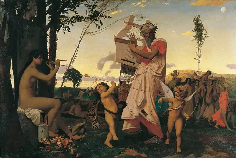 Anacreon, Bacchus och Kärleken - Jean-Léon Gérôme