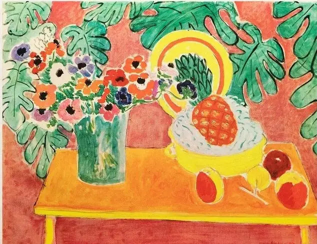 Ananas och anemoner - Henri Matisse