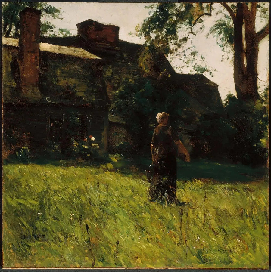 Gamla huset Fairbanks, Dedham, Massachusetts - Childe Hassam