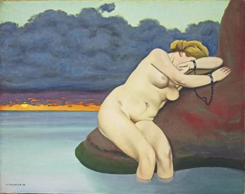 Andromeda i kedja - Félix Vallotton