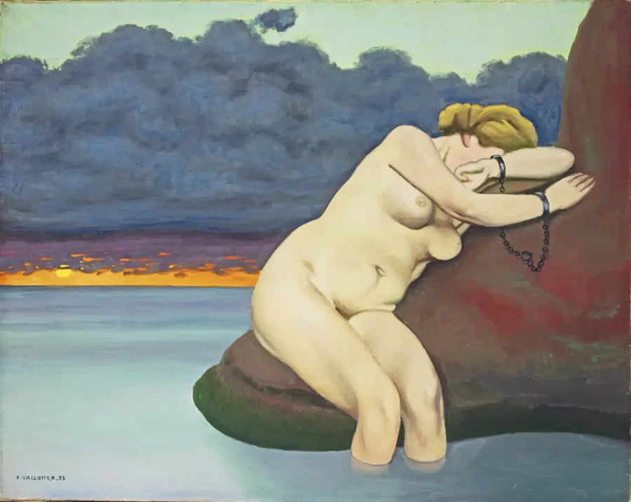 Andromeda i kedja - Félix Vallotton
