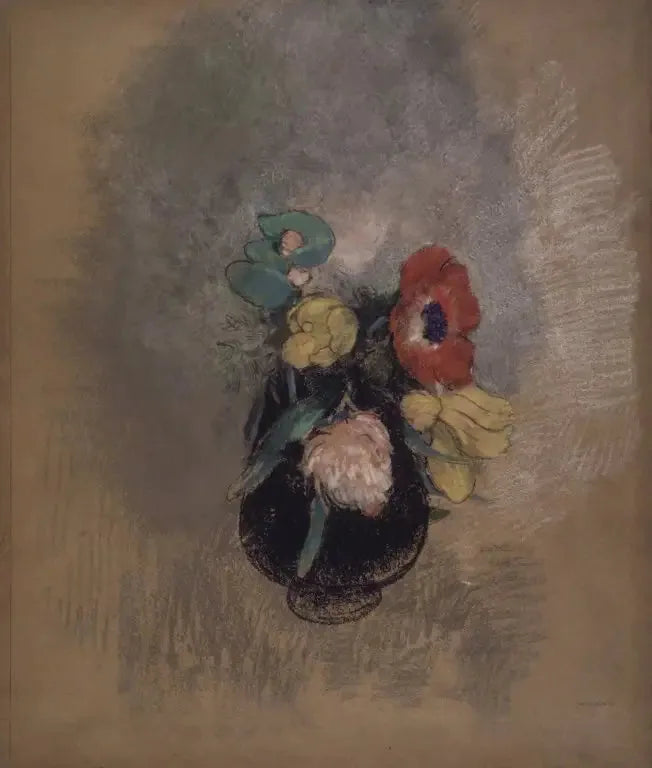 Anémones et Tulipes - Odilon Redon image 1 tableau peint à l’huile sur toile