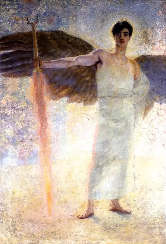 Ängel med flammande svärd - Franz von Stuck