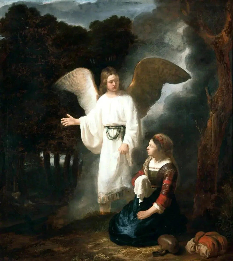 Ängeln som visar sig för Hagar - Rembrandt
