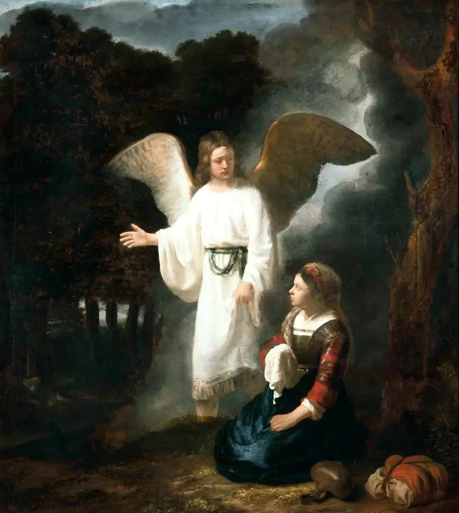 Ängeln som visar sig för Hagar - Rembrandt