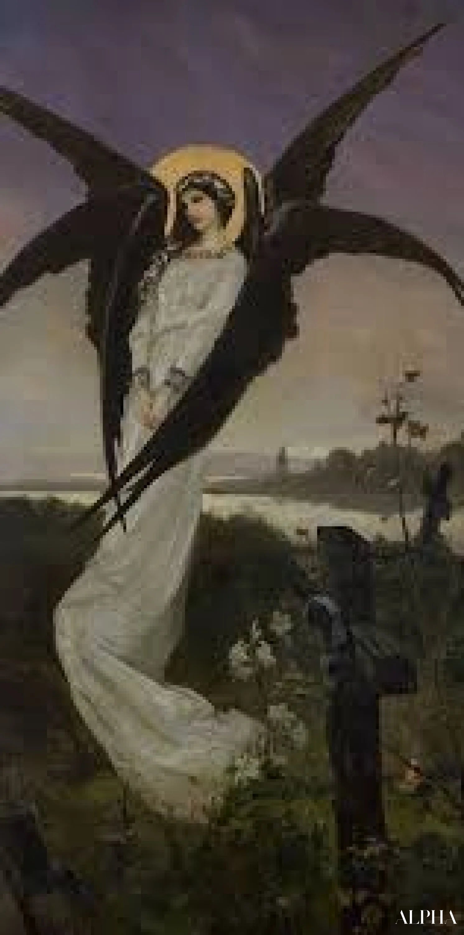 Ange de la tristesse - Wilhelm Kotarbińsk Reproductions de tableaux à la peinture à l’huile