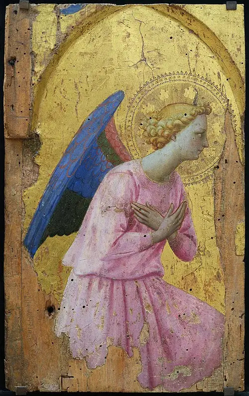 En tillbedjan, vänd mot höger - Fra Angelico