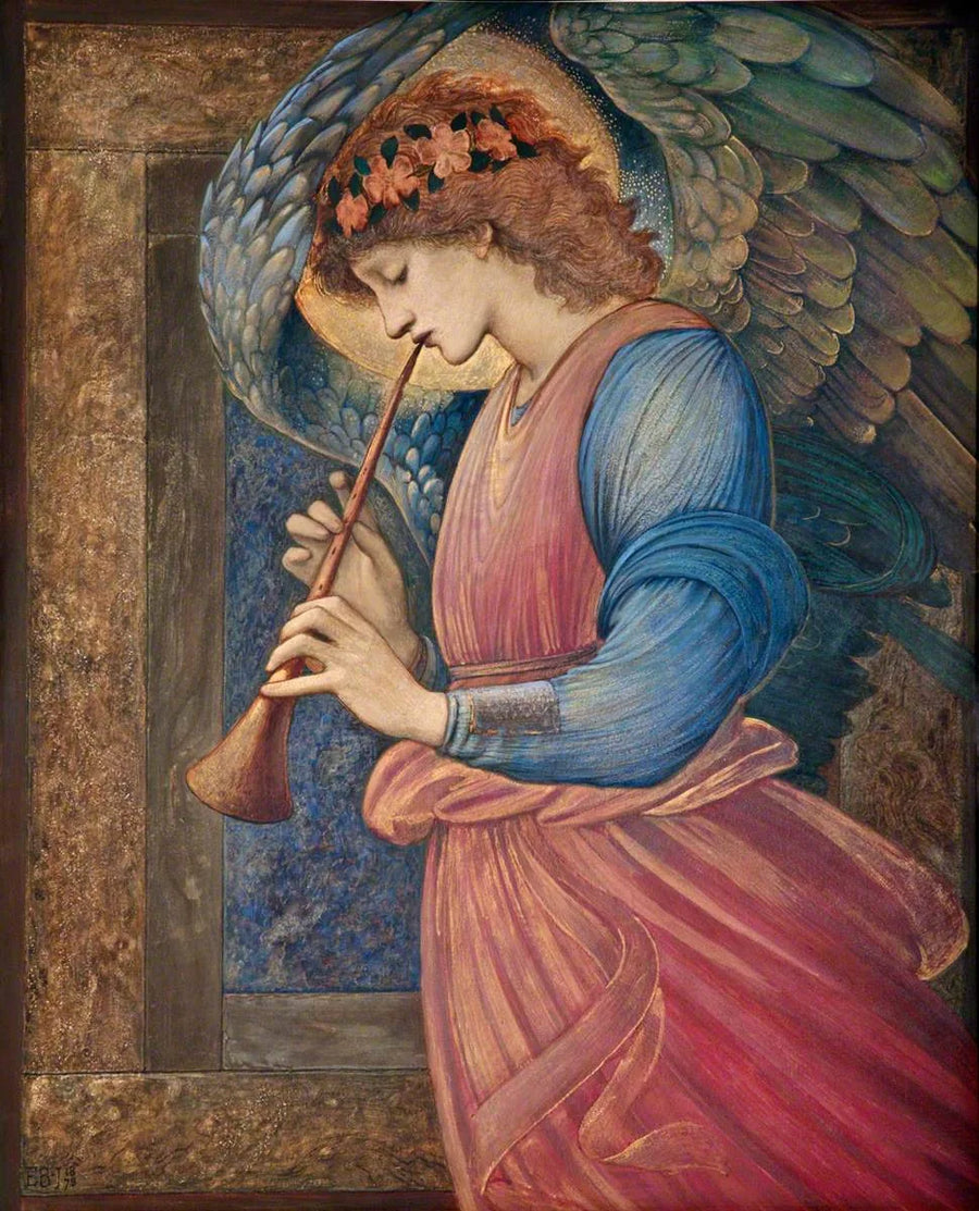 Ange som spelar flageolet - Edward Burne-Jones