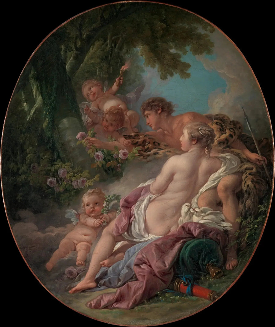 Angélique och Médor - François Boucher