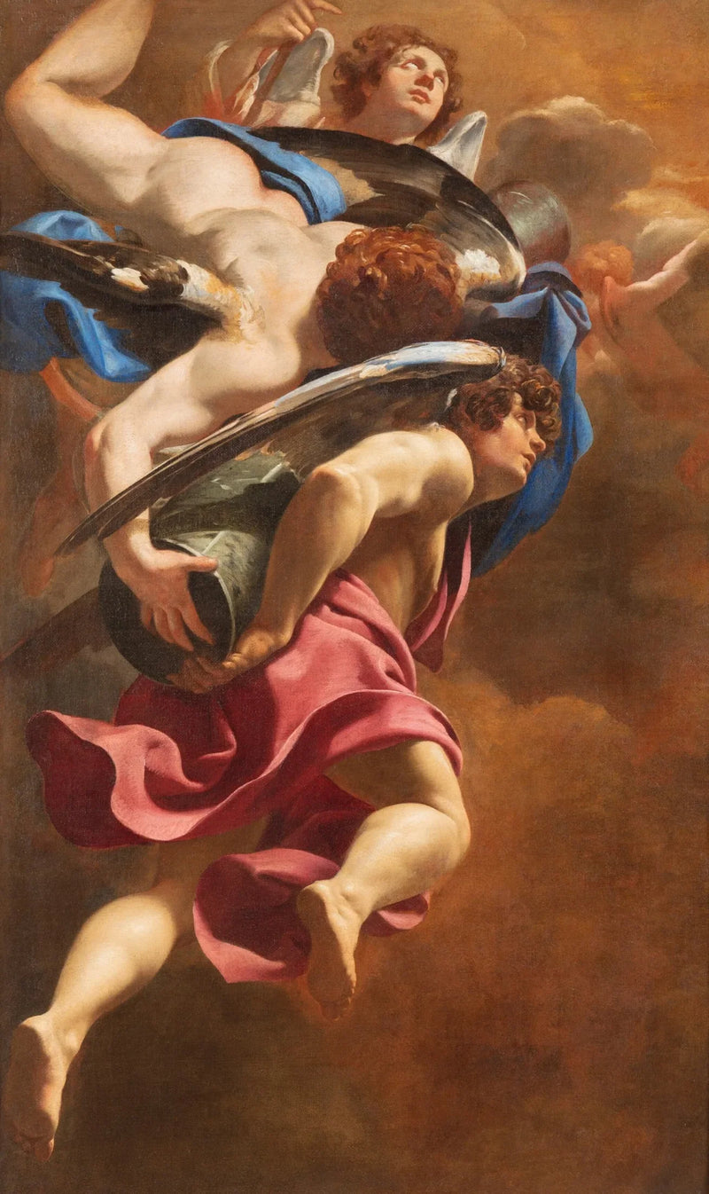 Änglar som bär Passionens kolumn - Simon Vouet