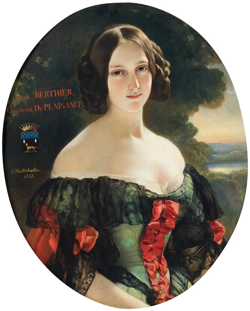 Anne, Plaisance-countess (1815-1878), senare hertiginna av Plaisance, född Mlle Bertier de Wagram - Franz Xaver Winterhalter
